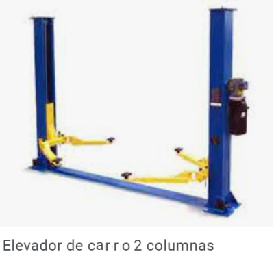 Elevador de carro de 2 columnas 2500 Kg